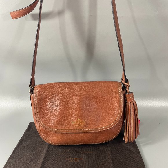 Kate Spade Caramel Brown McCall St. Adelaide Crossbody Bag - Picture 1 of 15
